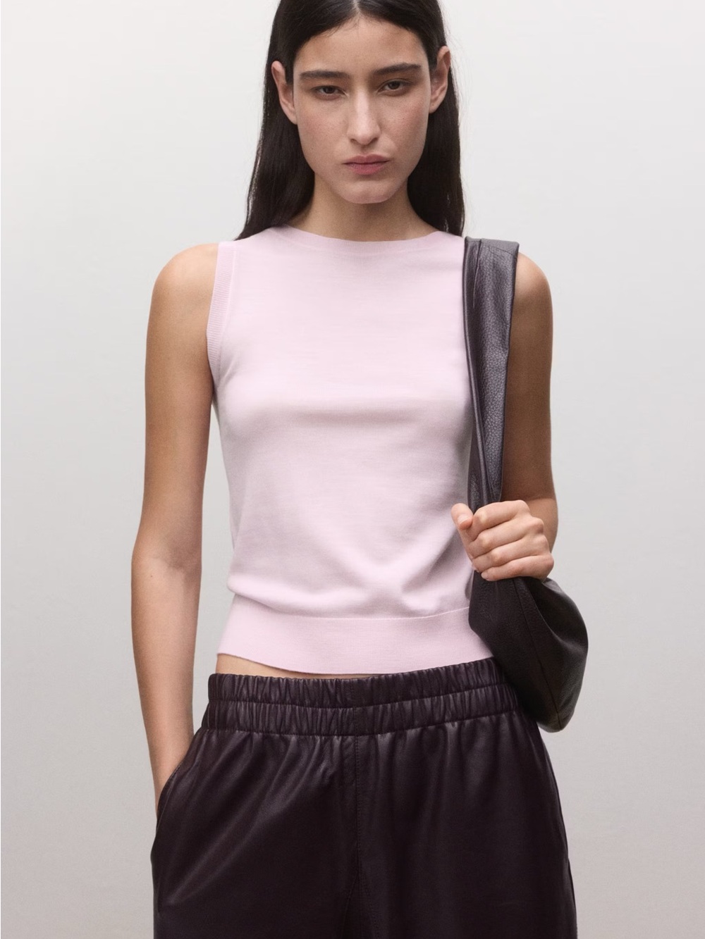 NWT (size small) MANGO FITTED 100% WOOL TOP